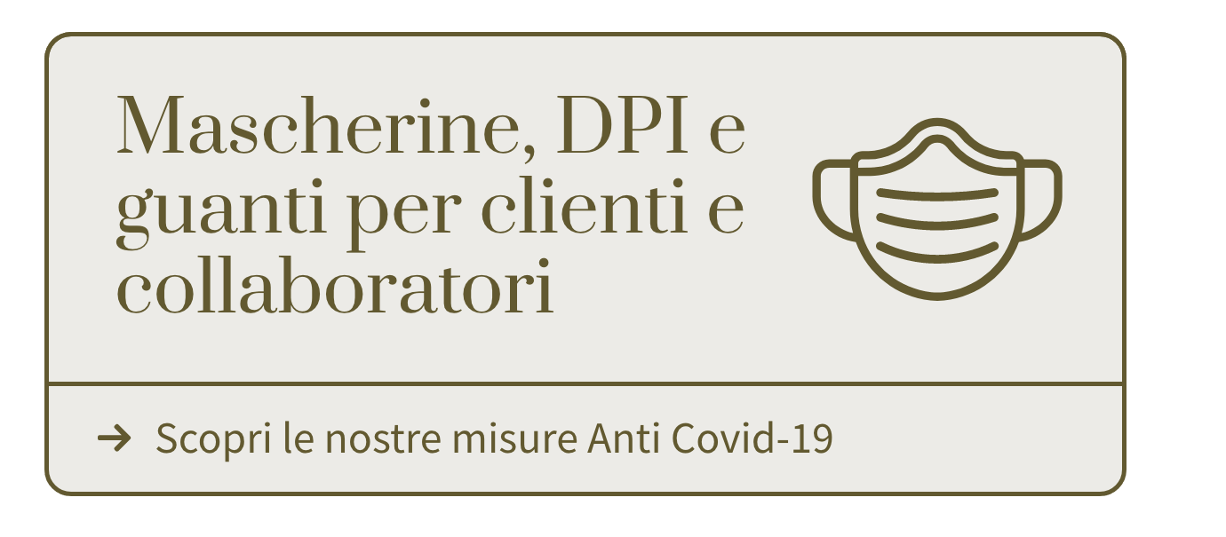 Misure Anti Covid-19 Mascherine DPI e guanti per clienti e collaboratori